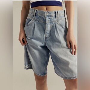 Free People Interstate Louchy Denim Shorts, 26